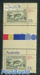 National Stamp Week 1v, gutter pair