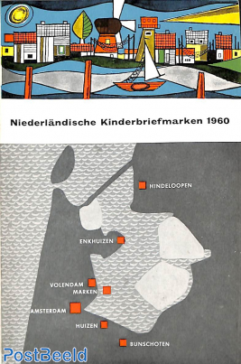 Original Dutch promotional folder from 1960, Child welfare, German language