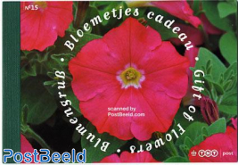 Flowers, prestige booklet (stamps contain real see