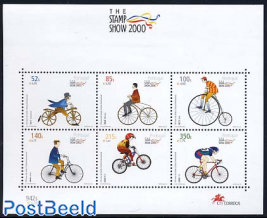 Stamp show, bicycles s/s