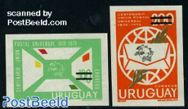 UPU Centenary 2v imperforated (no postal value)