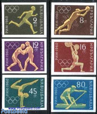 Olympic games Rome 6v imperforated