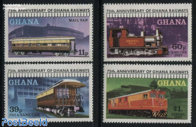Railways 75th anniversary 4v