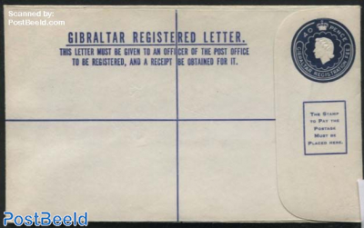 Registered envelope 152x96mm