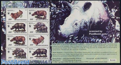 WWF, Rhino minisheet
