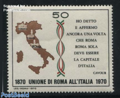 Rome to Italy centenary 1v