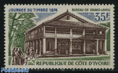 Stamp Day, Grand Lahou Post Office 1v