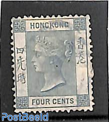 4c, perf. 14, WM Crown-CC, Stamp out of set