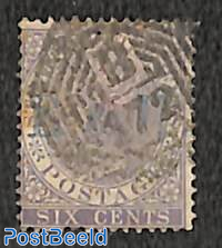 Straits Settlements, 6c, WM Crown-CC, Stamp out of set