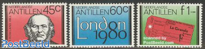 London 1980 exposition 3v (diff colours, from s/s)