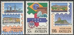 Brasiliana stamp exposition 3v