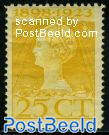 25c yellow, perf 11.5 x 12.5