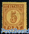 5c, Postage due, Type B, Perf. 13.25