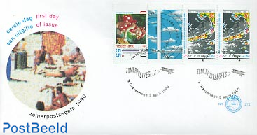 Meteorology booklet stamps FDC