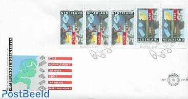 Summer, farms booklet stamps FDC