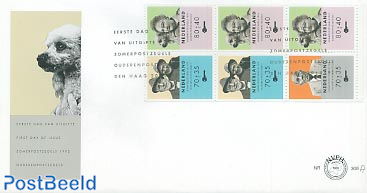Senior people booklet stamps FDC