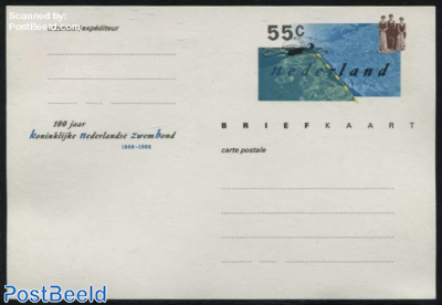 Postcard 55c, Swimming