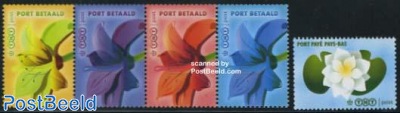 Port betaald stamps with TNT sign 5v (1v+[:::])