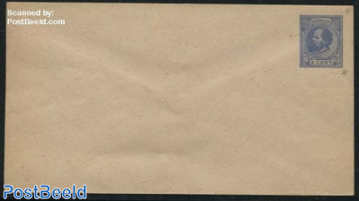 Envelope, 5c ultramarin, flap trapezium
