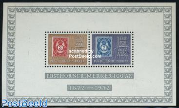 Posthorn stamp centenary s/s