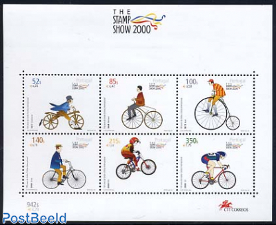 Stamp show, bicycles s/s