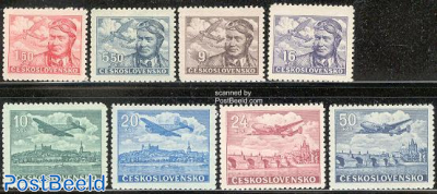 Airmail definitives 8v