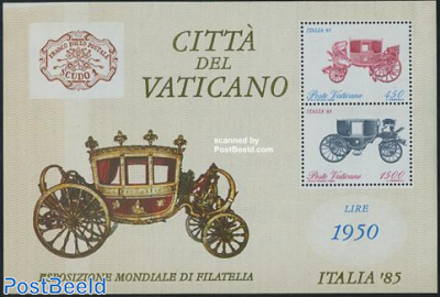 Italia 85 stamp exposition s/s
