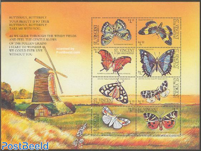 Butterflies 8v m/s (windmill on border)