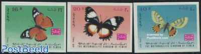 Butterflies 3v imperforated